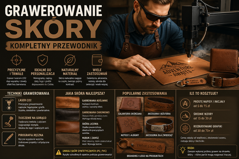 Grawerowanie skory